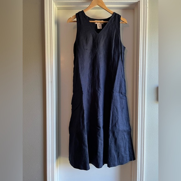 Philosophy Dresses & Skirts - Philosophy Navy Linen Dress